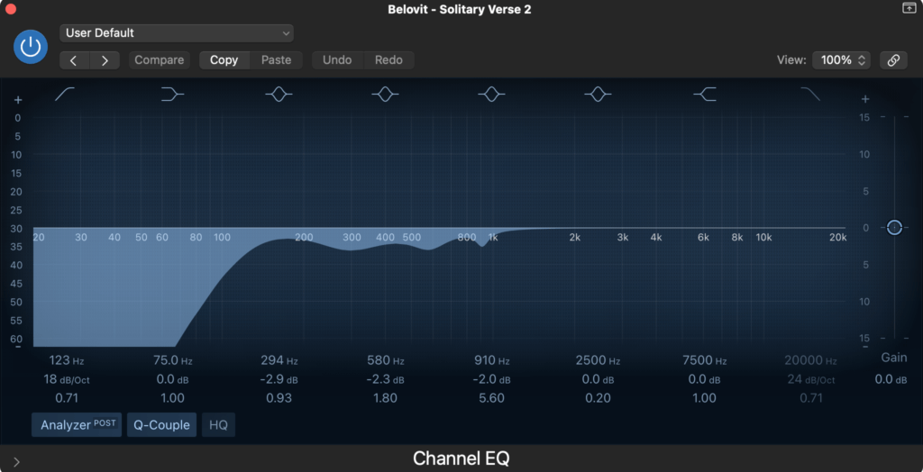 3 Easy Ways to Clean Up Vocals in Logic Pro X (Stock Plugins Only!) 1 Reductive EQ - Remove Mud and BoxinessV