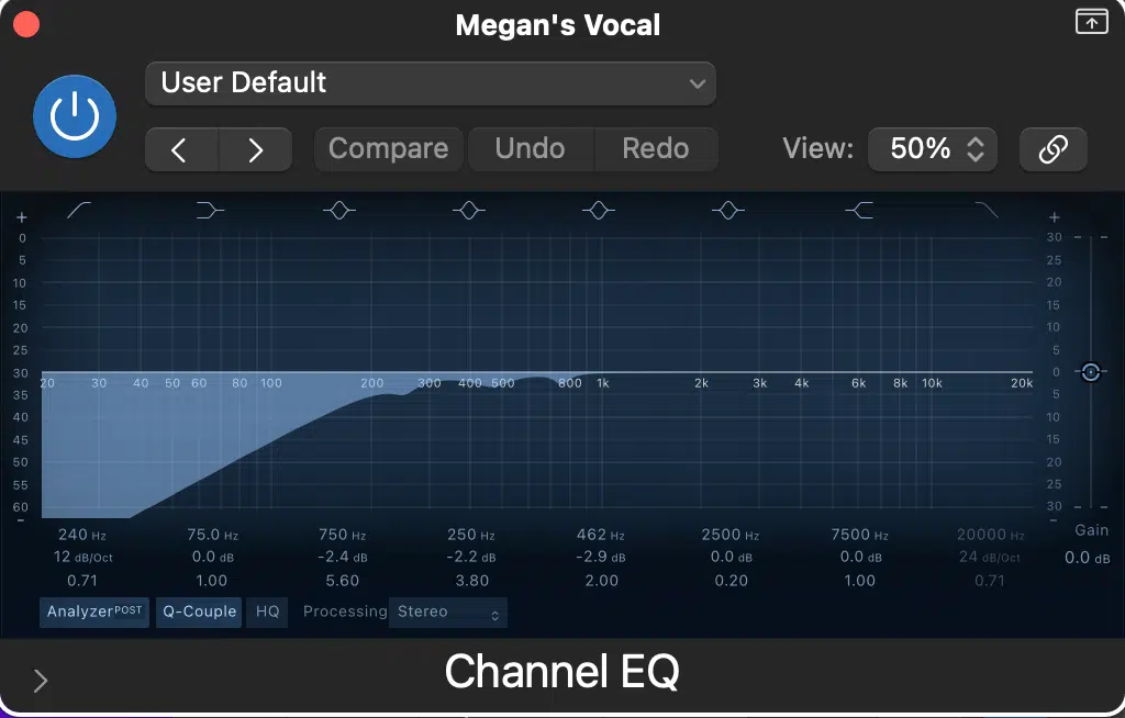 How to Get Clear and Crisp Vocals in Logic Pro X 1 a screen shot of a music device