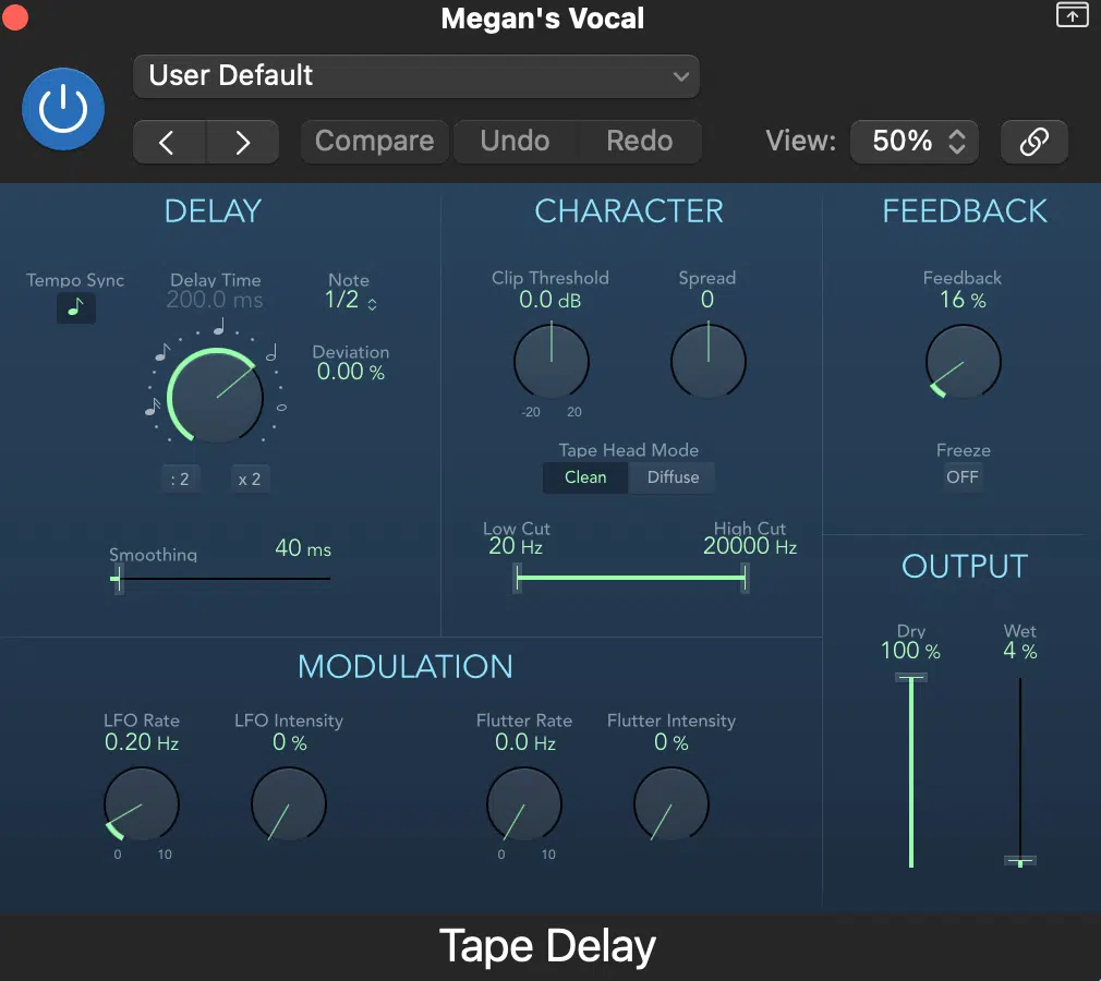 How to Get Clear and Crisp Vocals in Logic Pro X 4 a screenshot of a music device